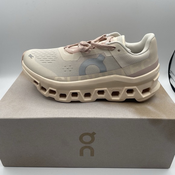 On Running Cloudmonster Moon Fawn 61.97785 Womens Running Sneakers New - Picture 1 of 5